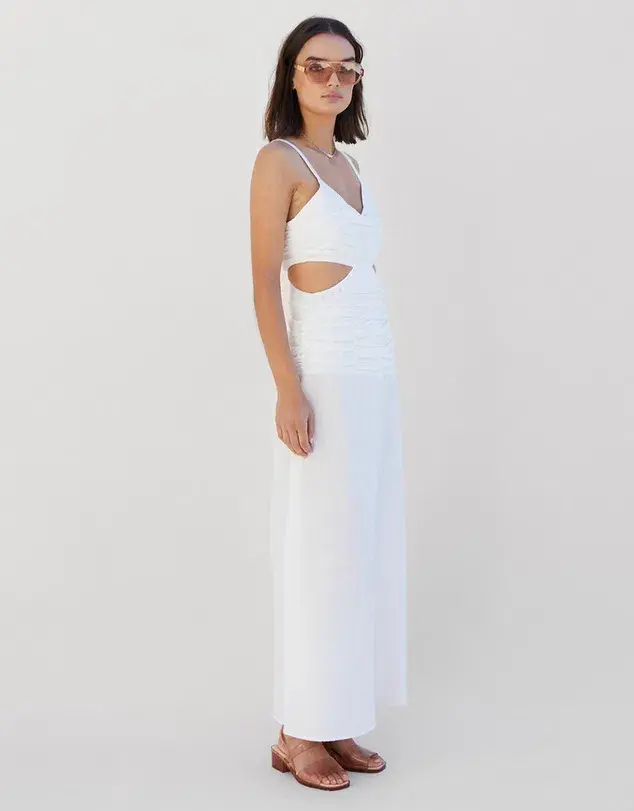 Suboo Aster Cut Out Maxi Dress White Size L/Au 12 for rent on The Volte - main image