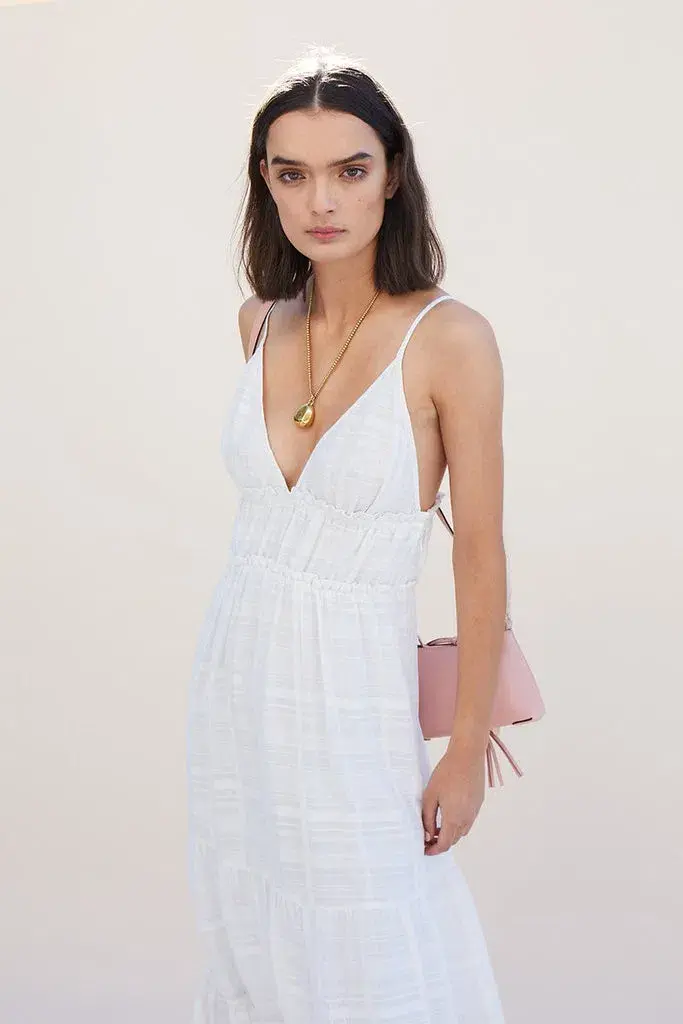 Suboo Yoko Maxi Dress Ivory Size XS/Au 6 - Image 3