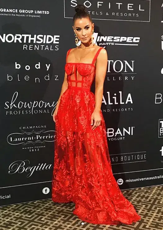 Nicola Finetti Marisol Dress Red Size 6 - Image 4