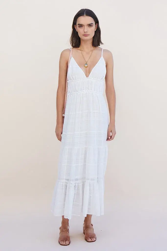 Suboo Yoko Maxi Dress Ivory Size M/Au 10 - Image 1