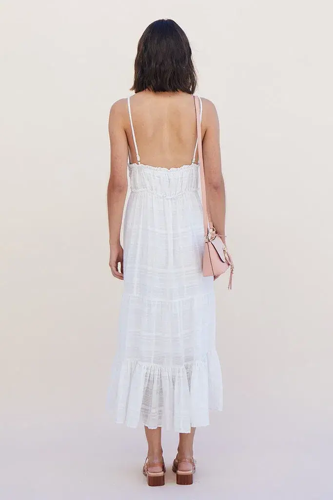 Suboo Yoko Maxi Dress Ivory Size M/Au 10 - Image 4