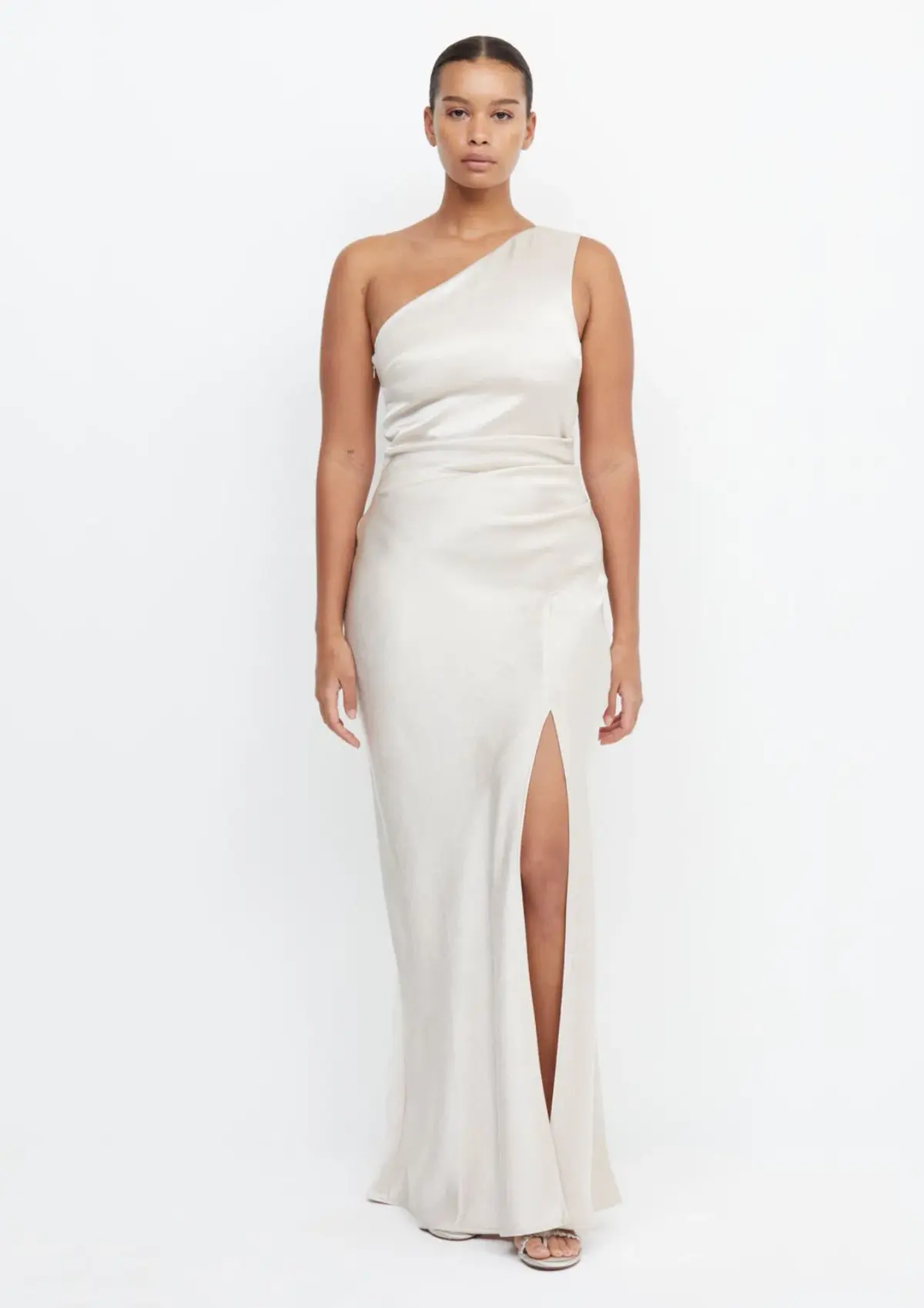 Bec & Bridge The Dreamer Asym Dress Sand Size 8 - Image 1