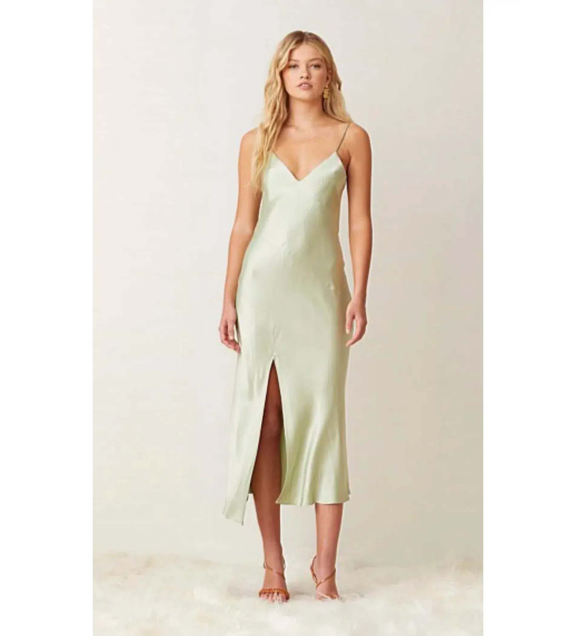 Bec & Bridge Crest Slip Midi Dress Peppermint Size 10 - Image 2