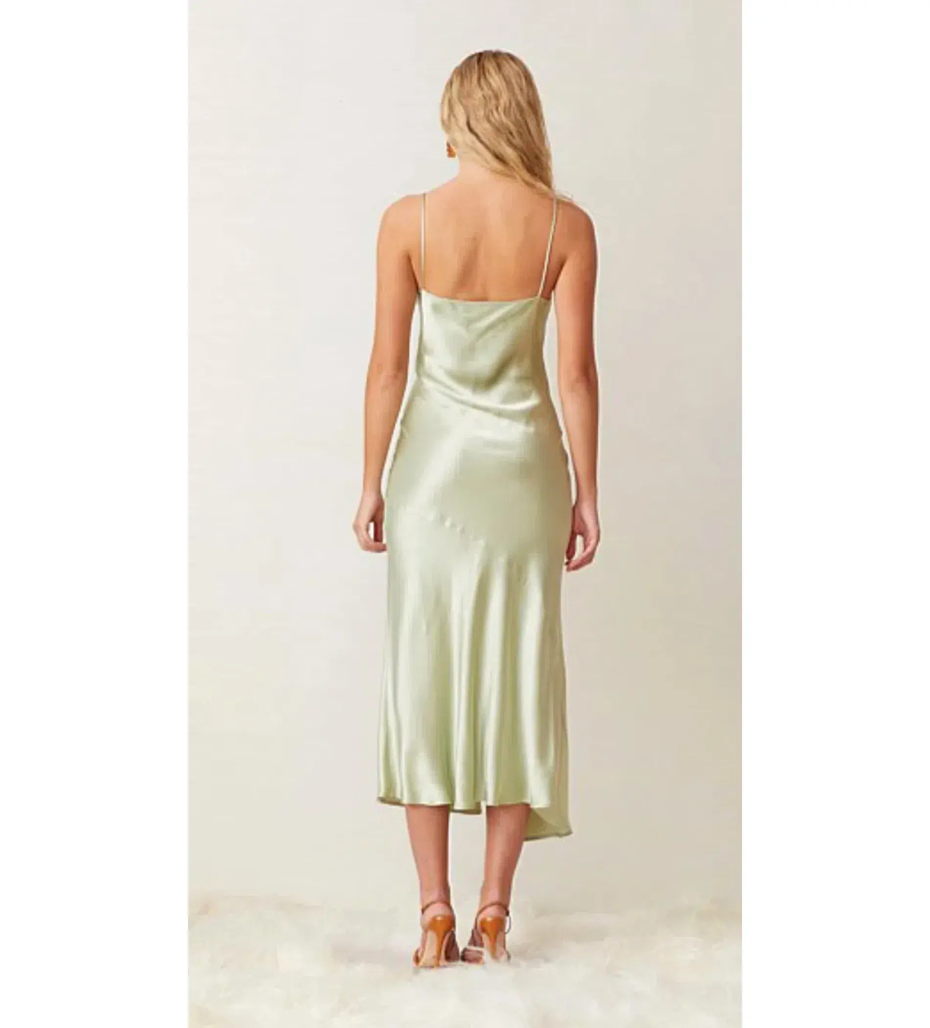 Bec & Bridge Crest Slip Midi Dress Peppermint Size 10 - Image 3