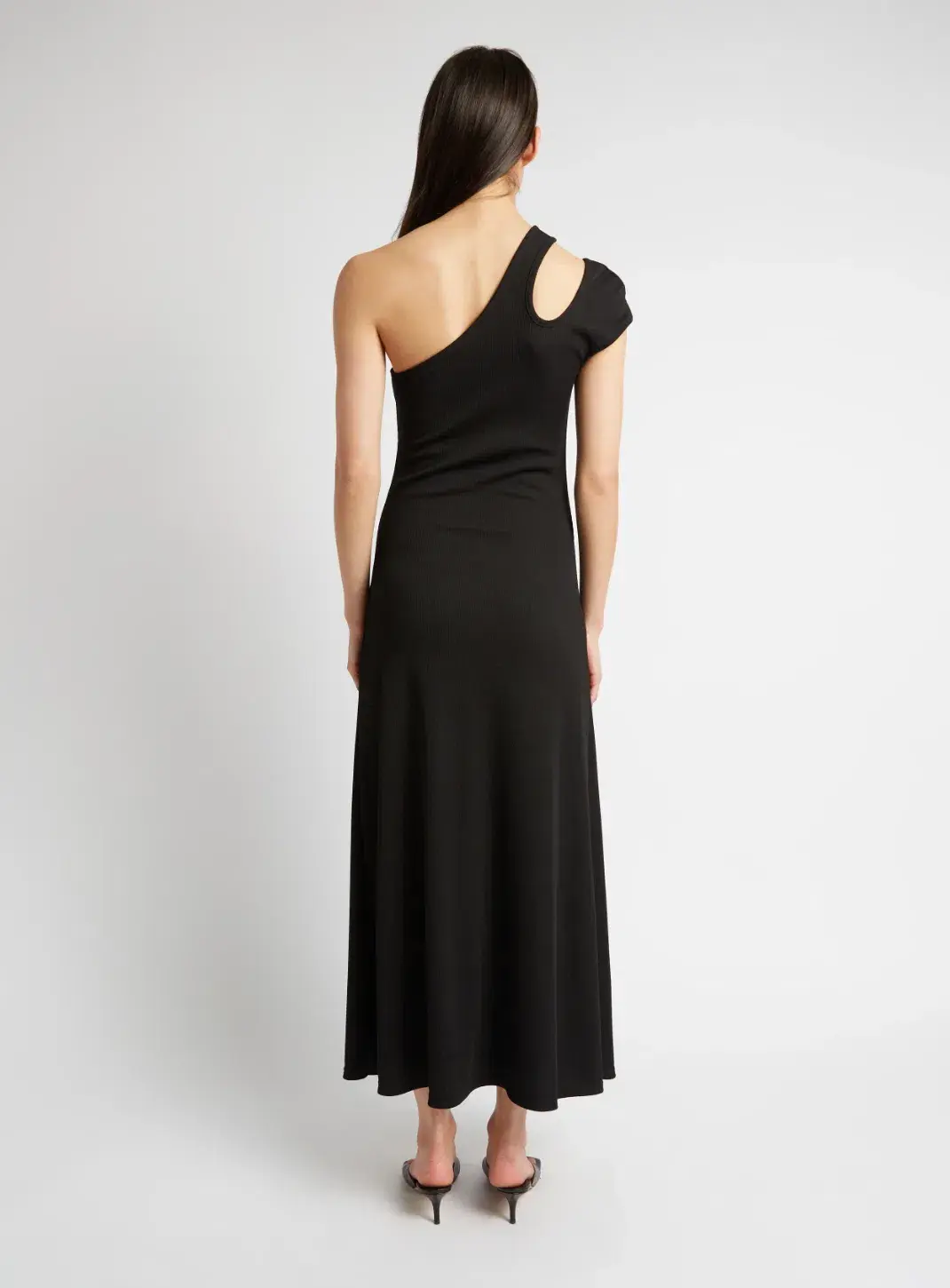 Christopher Esber Quartz Split Ruched Tank Dress Black Size 8 - Image 5
