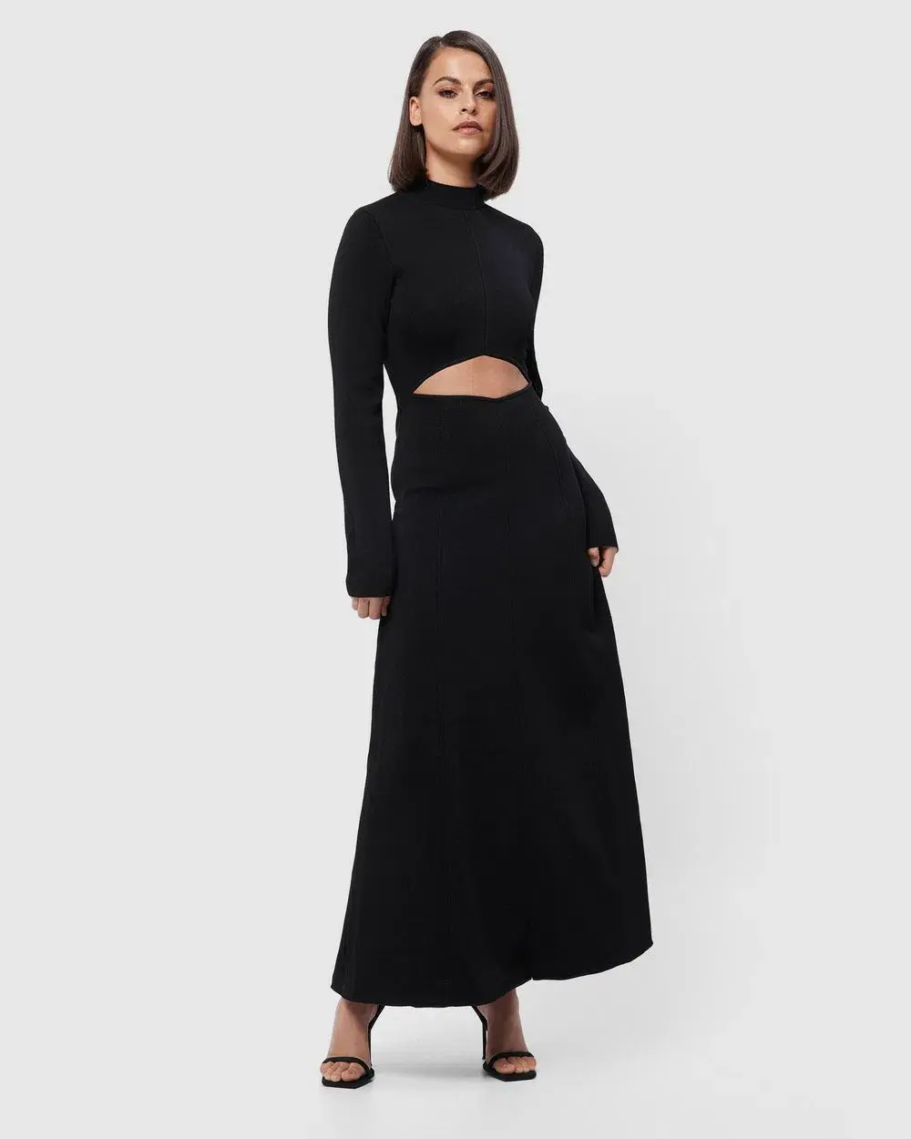 Mossman The Fifth Knit Maxi Dress Black Size 16 - Image 1