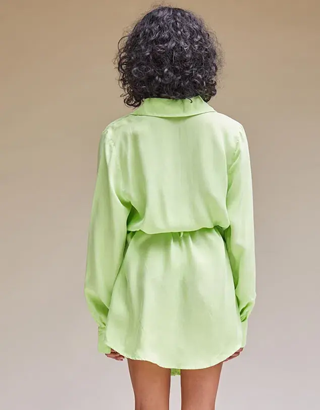 Suboo Sky Mini Shirt Dress Green Size S / Au 8 - Image 3