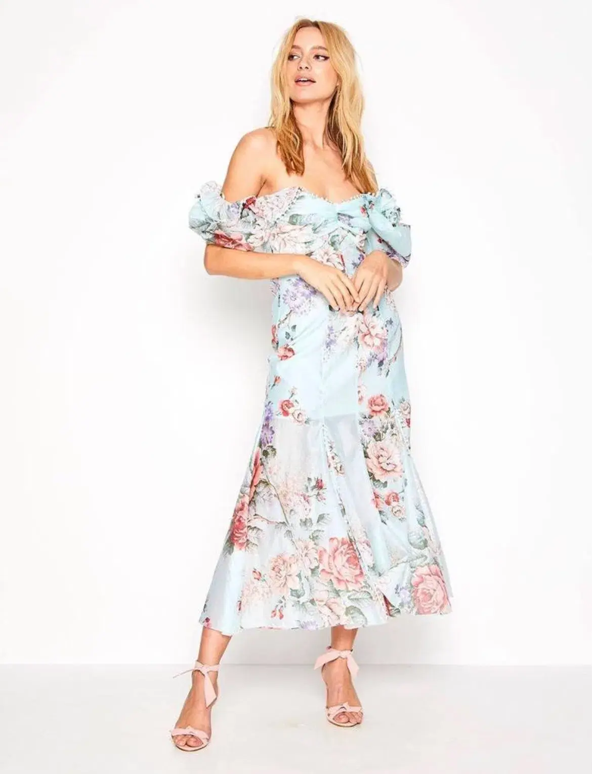 Alice McCall Send Me A Postcard Silk Midi Dress Floral Size 14 - Image 2