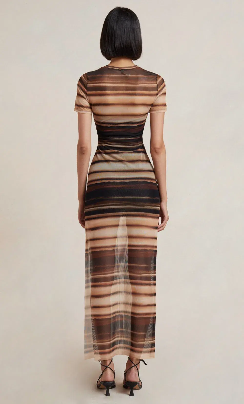 Bec & Bridge Watercolour Short Sleeve Maxi Dress Print Size 10 / M for rent on The Volte - main image