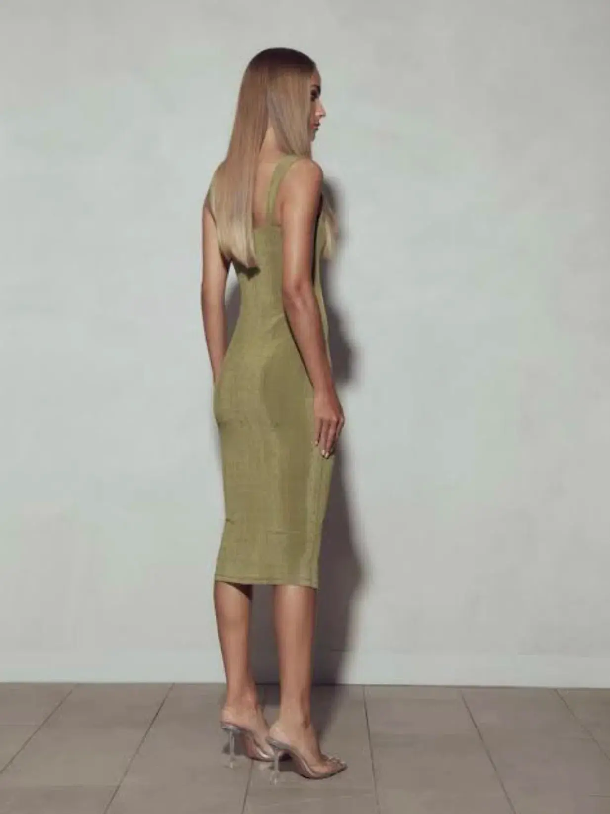 Kianna Hailey Dress Olive Size 10 - Image 2