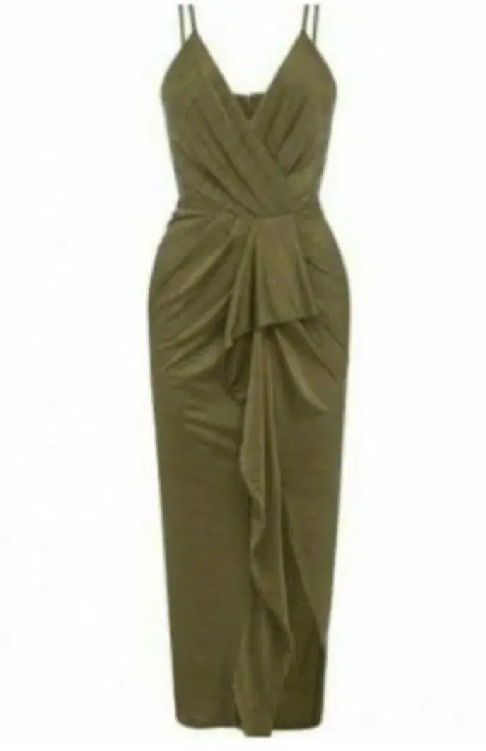 SHEIKE - Olive green cocktail dress - size 10 for rent on The Volte - main image
