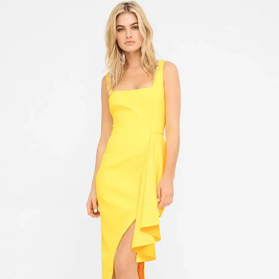 Sheike Highlight Dress Yellow Size 12  - Image 1