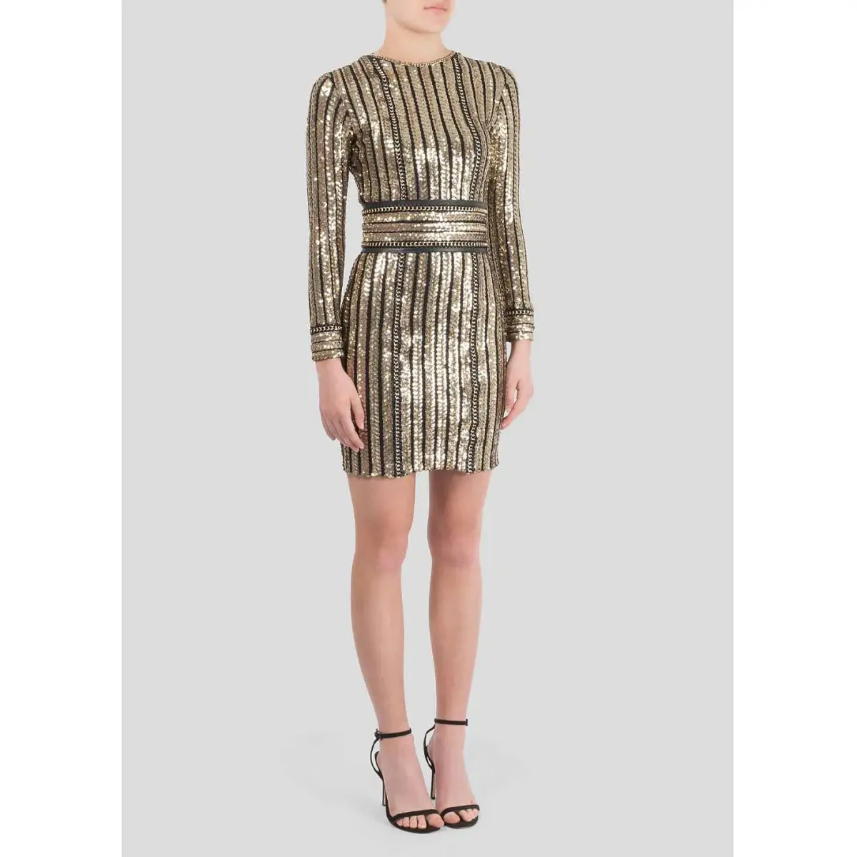 Nadine Merabi Kina Dress Gold Size 8 - Image 1