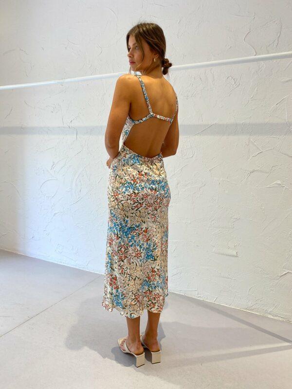 Bec & Bridge Wisteria Midi Dress Print Size 14 - Image 3