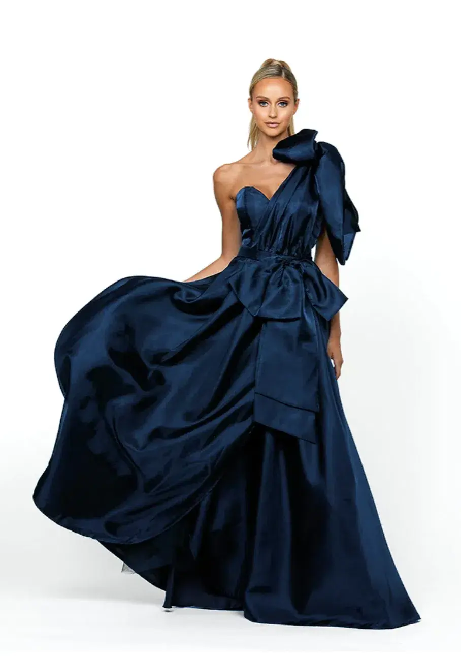 Bariano La Parfum  Ballgown Navy Size 10 - Image 1