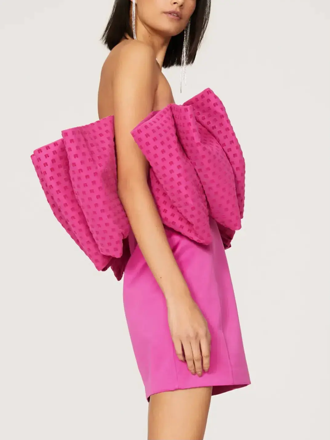 Rotate Natalie Bow Dress Pink Size 8 - Image 2