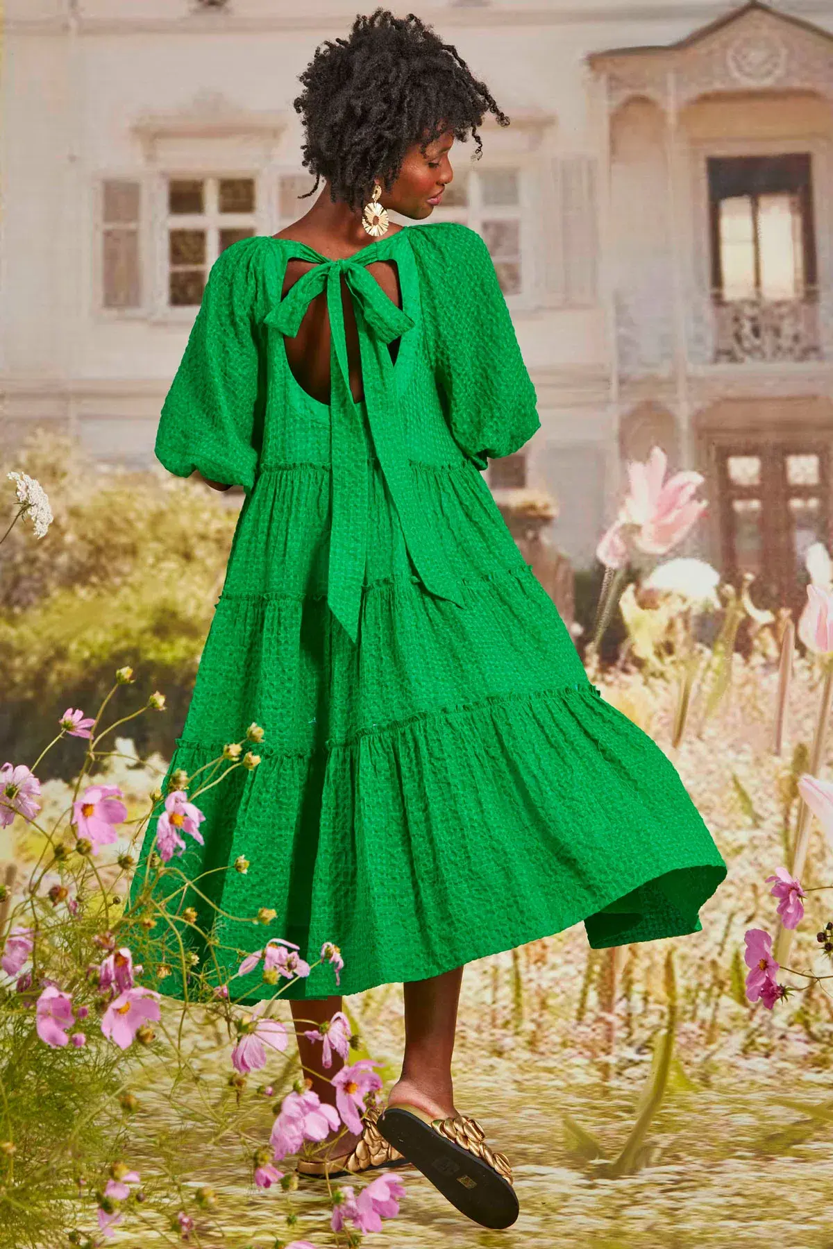 Trelise Cooper Sleeve It All To Me Dress Green Size 14 - Image 2