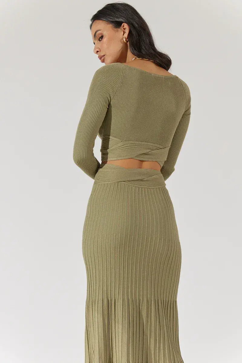 Sovere Inertia Knit Crop Top Green Size 10 / M - Image 2
