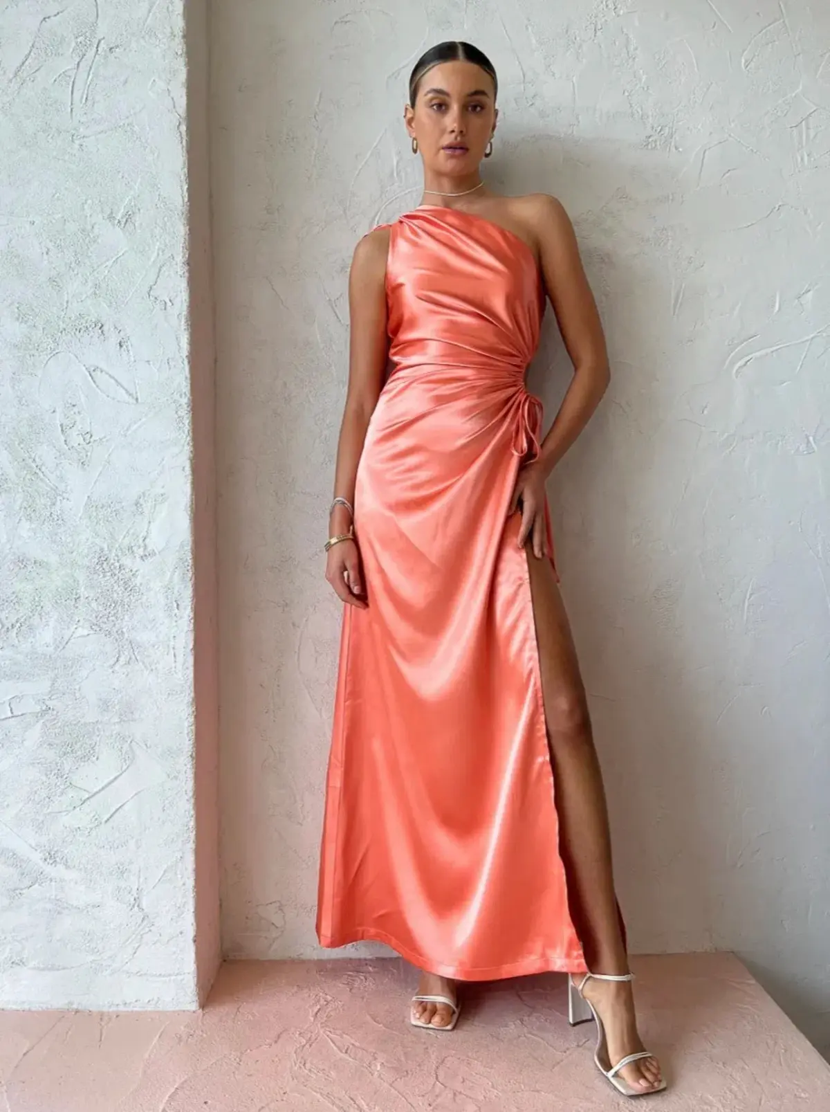 Sonya Moda Nour Maxi Dress Peach Size 6 / XS - Image 4