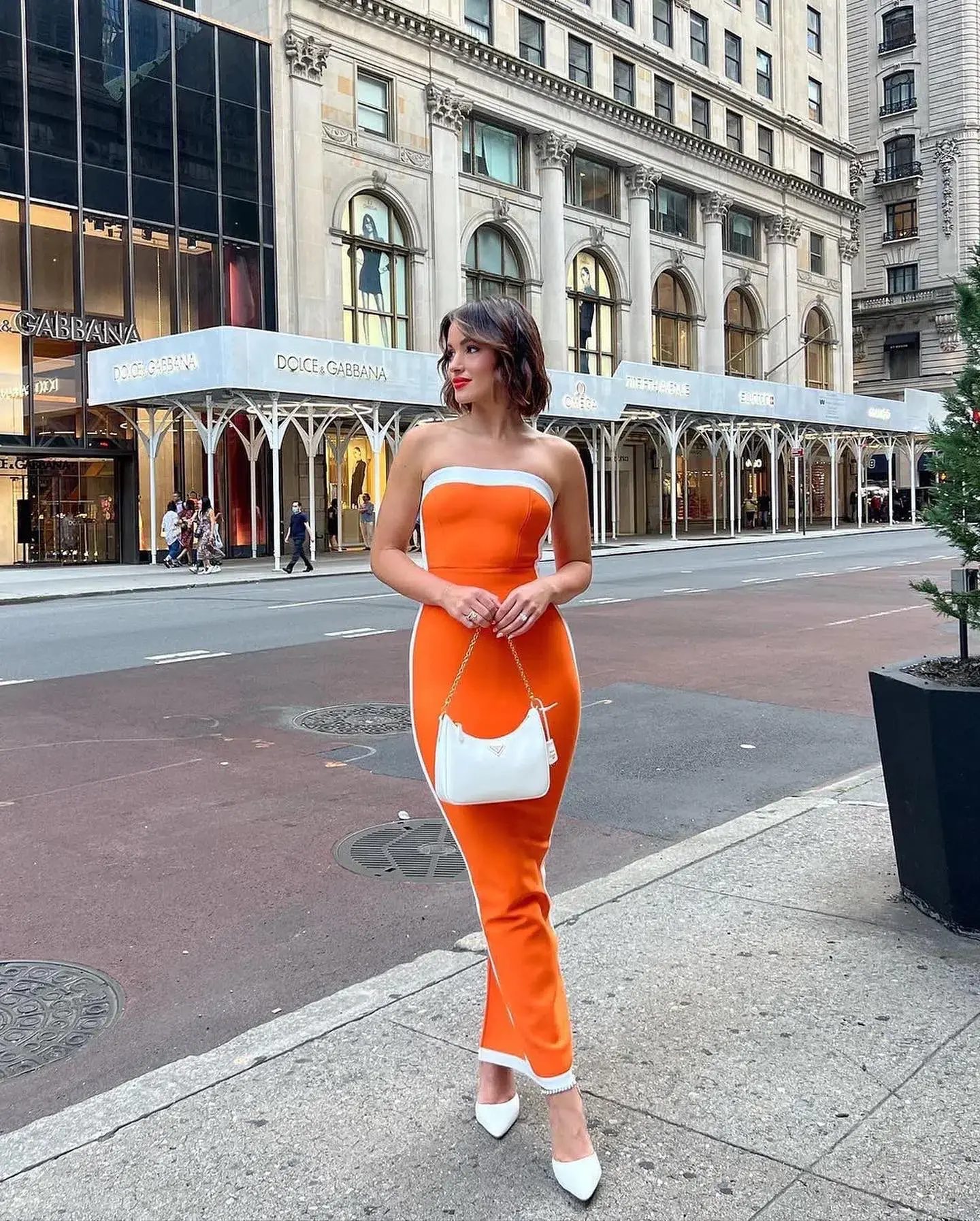 Bianca & Bridgett Ashley Midi Dress Orange Size 6 - Image 1