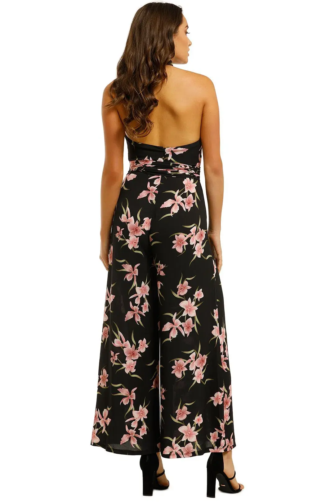 Pasduchas Caprice Pantsuit Black Floral Size 12  for rent on The Volte - main image