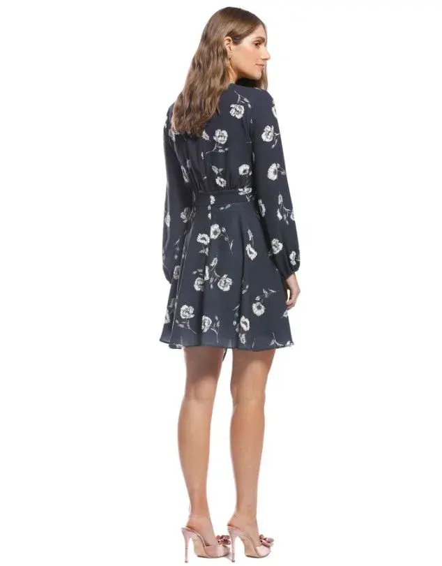 Pasduchas Dalliance Longsleeve Dress Navy Size 12 for rent on The Volte - main image