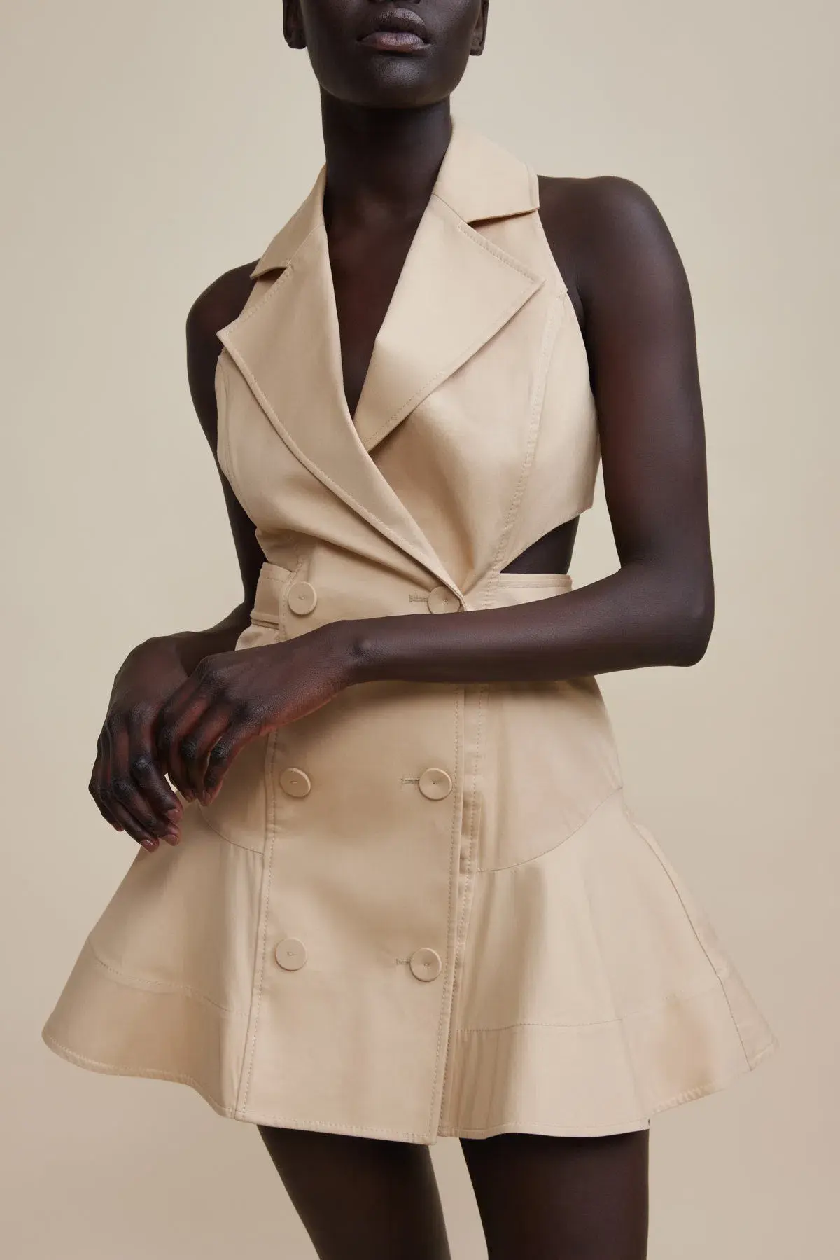 Acler The Durham Dress in Almond Size 8 - Image 3