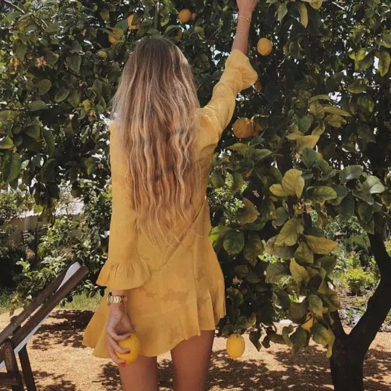 Realisation Par The Mary Jane Dress Sunflower Size XS / Au 6 for rent on The Volte - main image