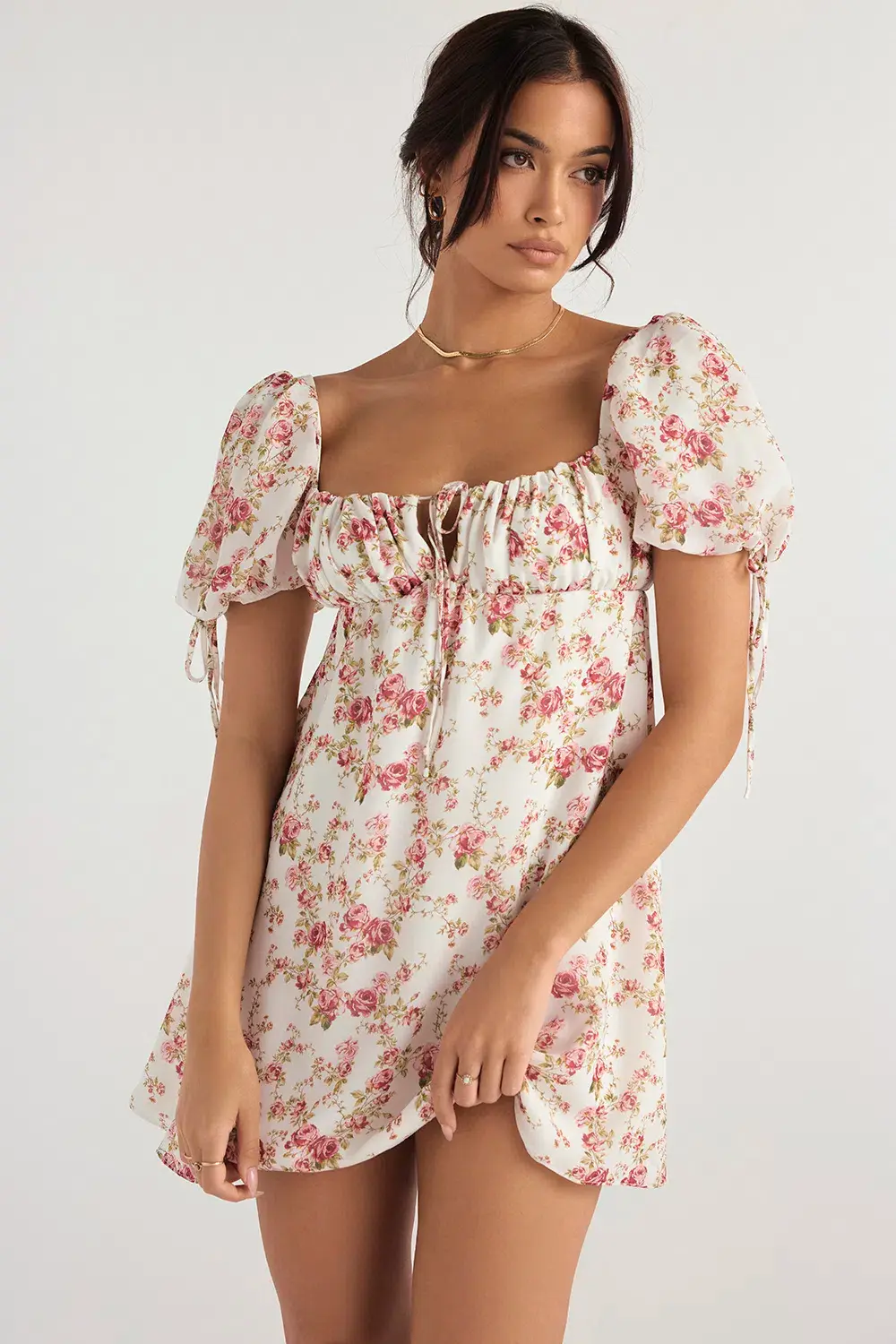 House of CB Princess Mini Dress Floral Size 8 - Image 5