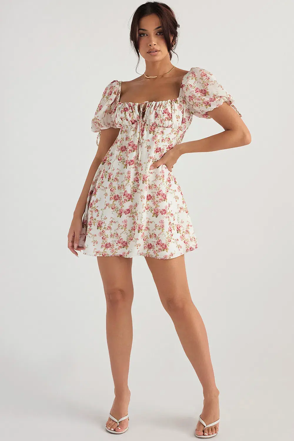 House of CB Princess Mini Dress Floral Size 8 - Image 6