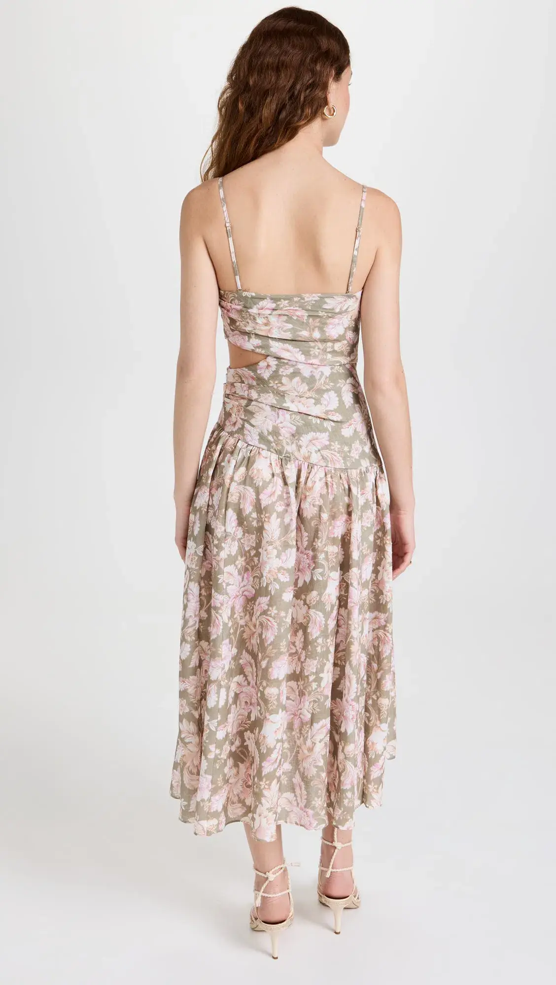 Zimmermann Lyre Linen Floral Dress Size 1/ Au 10  - Image 2