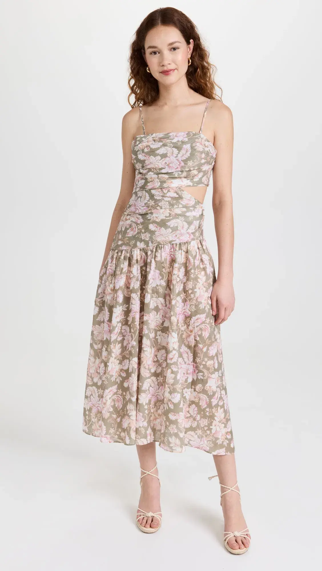 Zimmermann Lyre Linen Floral Dress Size 1/ Au 10  - Image 1