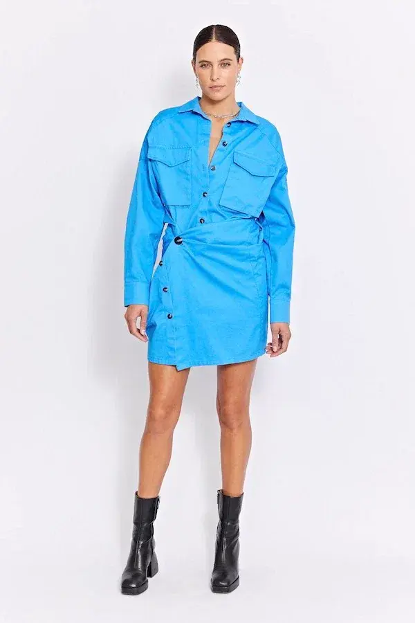 Pfeiffer Forbes Dress Blue Size M/AU 10 - Image 1