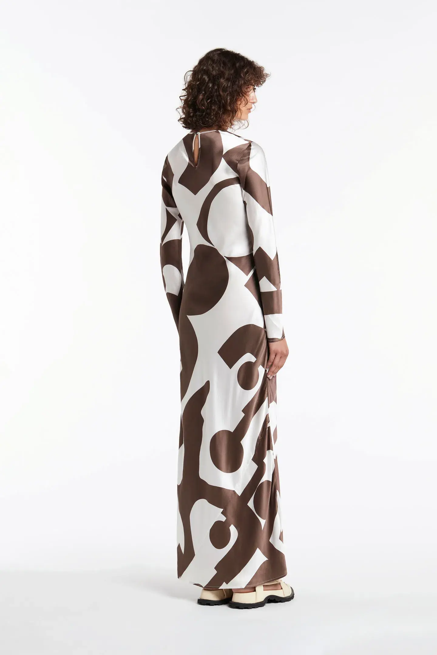 Sir the Label Julien Long Sleeve Dress Print Size 1/AU 8 - Image 2