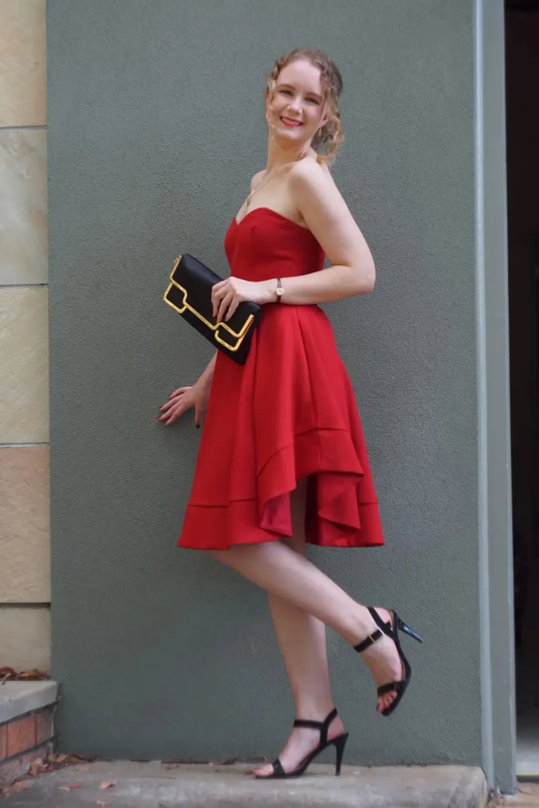 Pilgrim Midnight Chaos Dress in Red Size 6 for rent on The Volte - main image