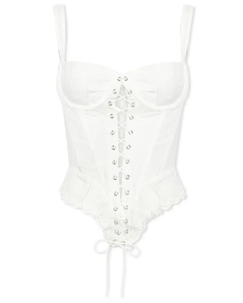 Miaou Deville Corset in White Size 8 for rent on The Volte - main image