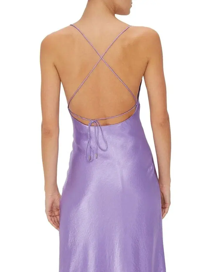 Third Form Crush Bias Midi Dress Violet Size 6 - Image 4