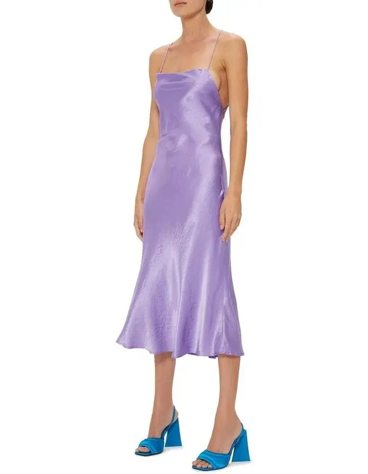 Third Form Crush Bias Midi Dress Violet Size 6 - Image 2