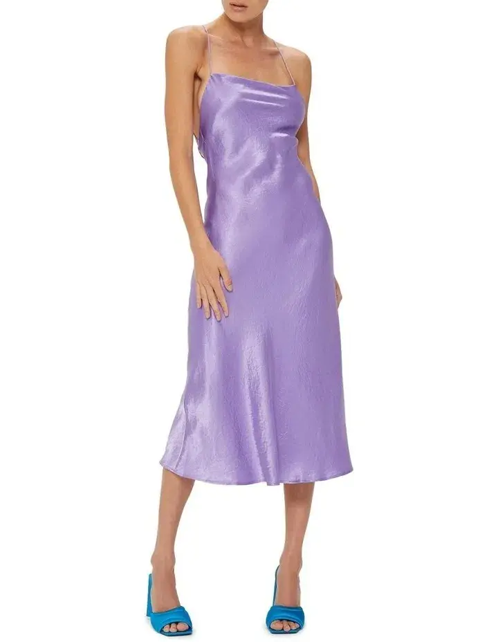 Third Form Crush Bias Midi Dress Violet Size 6 - Image 1