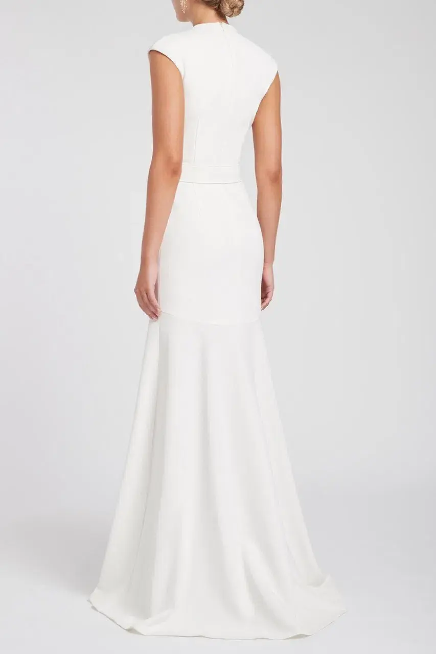Rebecca Vallance Milan Gown White Size 12 for rent on The Volte - main image
