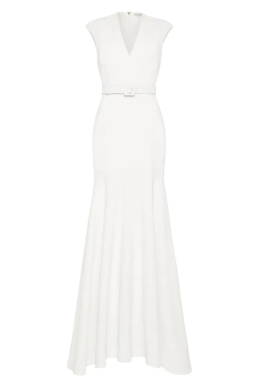 Rebecca Vallance Milan Gown White Size 12 - Image 8