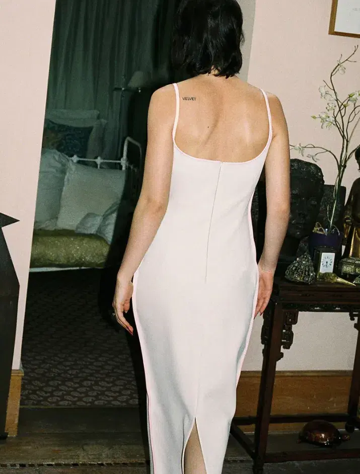 Paris Georgia Marlo Dress Cream With Bubblegum Pink Size 6 for rent on The Volte - main image