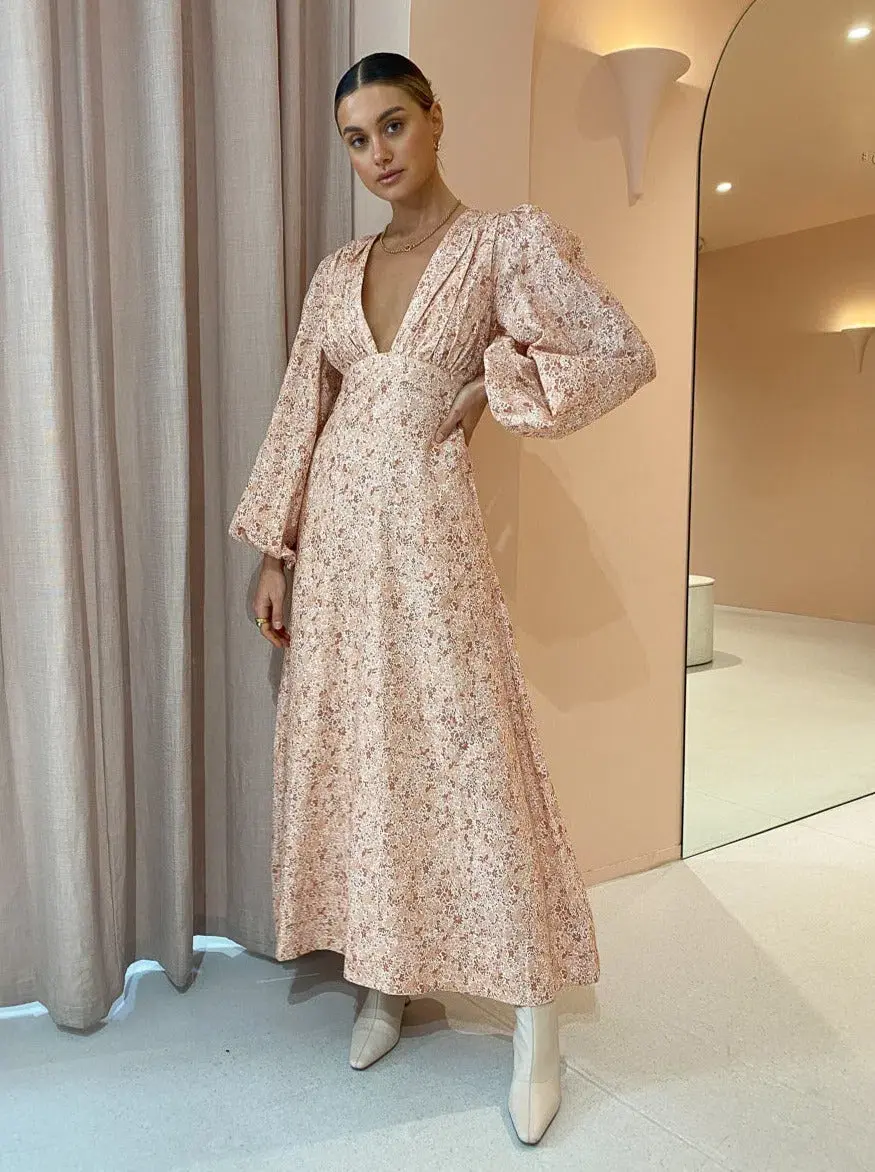 By Nicola Cher Maxi Dress In Floral Camo Size 6 for rent on The Volte - main image