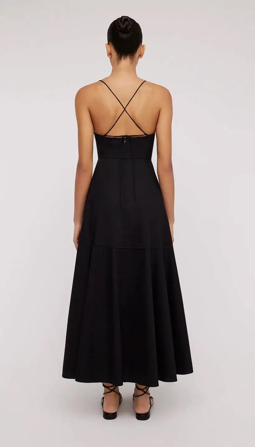 Scanlan Theodore Parachute Strappy Dress Black Size 10 - Image 3