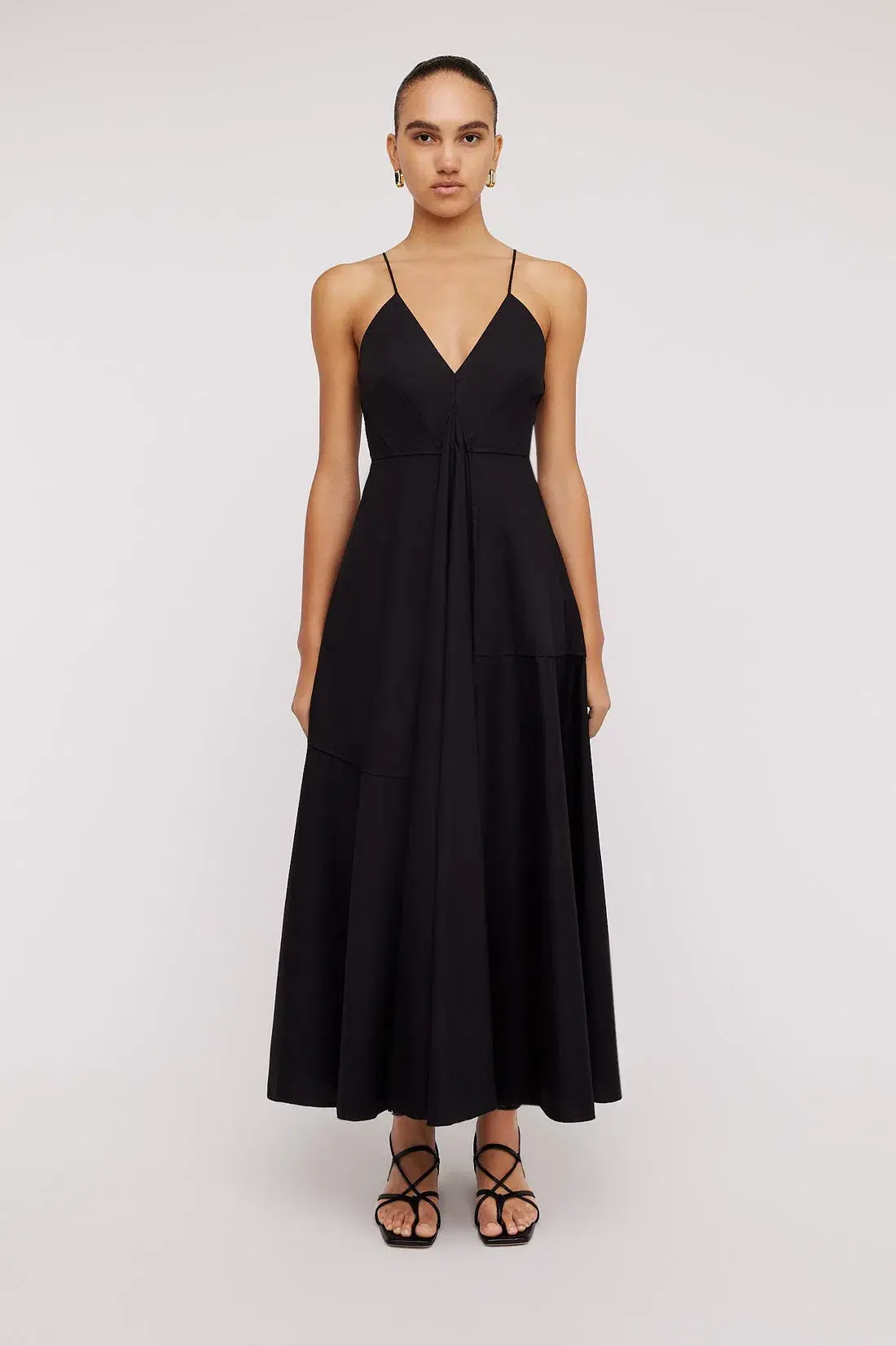 Scanlan Theodore Parachute Strappy Dress Black Size 10 - Image 1