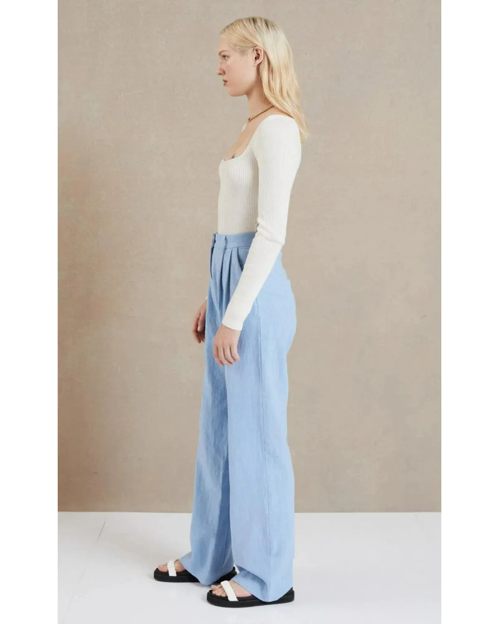 Bec & Bridge Harriet Pants Sky Blue Size XS / AU 6  - Image 2