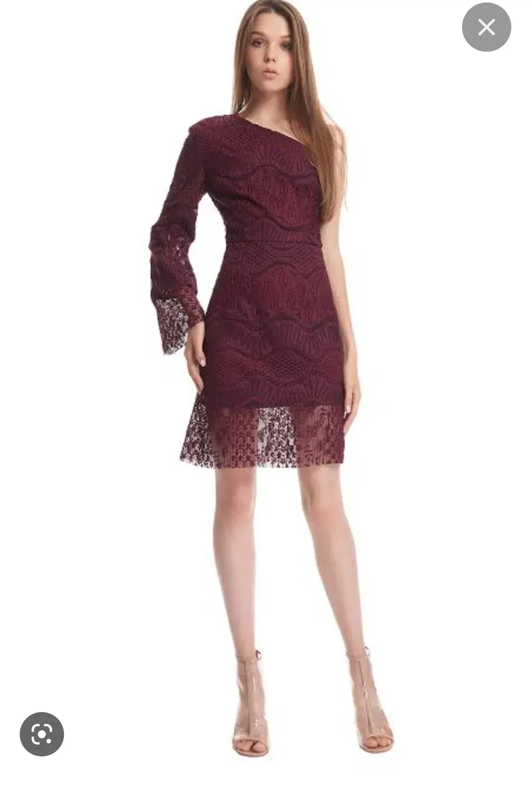 Mossman The Lucky Streak Dress Burgundy Size 6 - Image 1