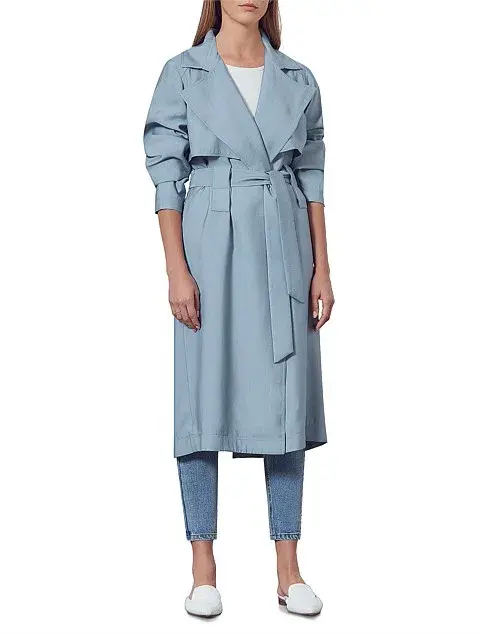 Viktoria & Woods Graduation Trench Coat Blue Size 0 / AU 6 for rent on The Volte - main image
