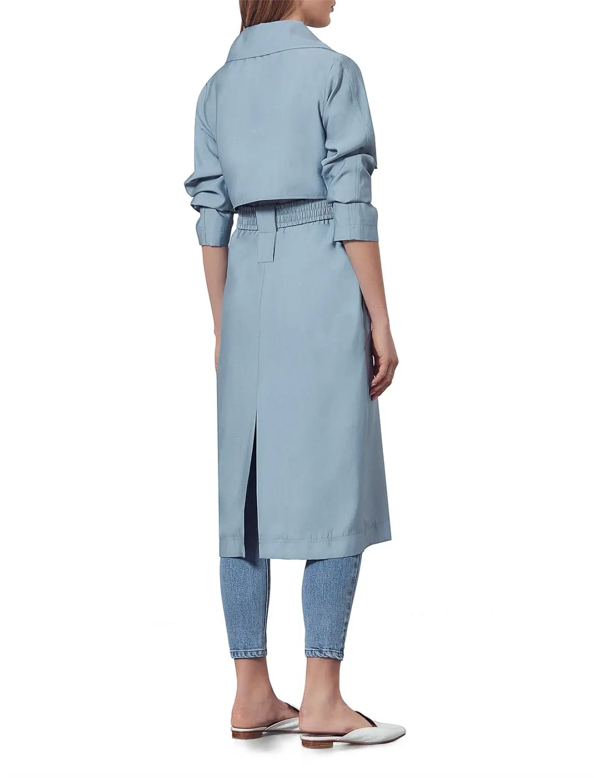 Viktoria & Woods Graduation Trench Coat Blue Size 0 / AU 6 - Image 3
