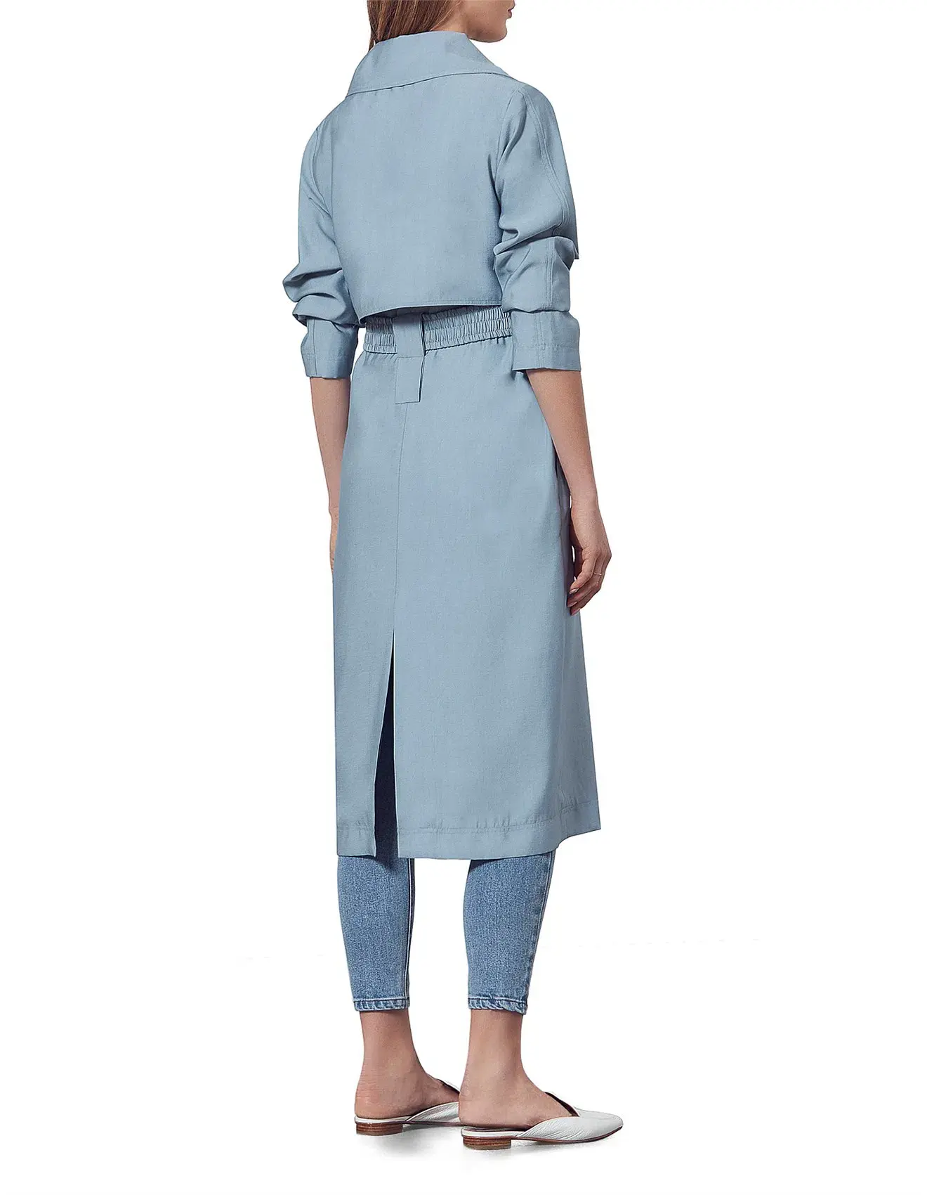 Viktoria & Woods Graduation Trench Coat Blue Size 0 / AU 6 - Image 3